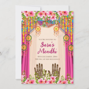 Invitación de Mehendi Invitación digital de Mehndi