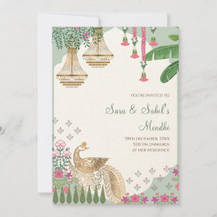 Invitación de Mehendi Invitación digital de Mehndi