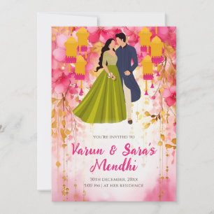 Invitación de Mehendi Invitación Digital Mehndi, M