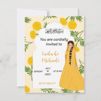 Invitación de Mehndi