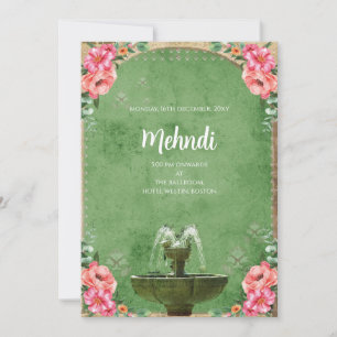 Invitación de Mehndi Invitaciones digitales de bod