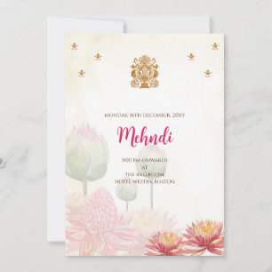 Invitación de Mehndi Invitaciones digitales de bod