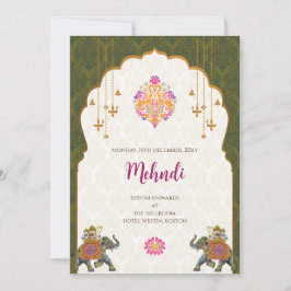 Invitación de Mehndi Invitaciones digitales de bod