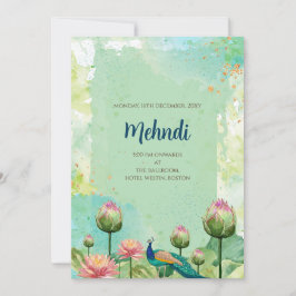Invitación de Mehndi Invitaciones digitales de bod