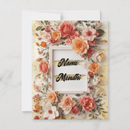 Invitación de Mendhi