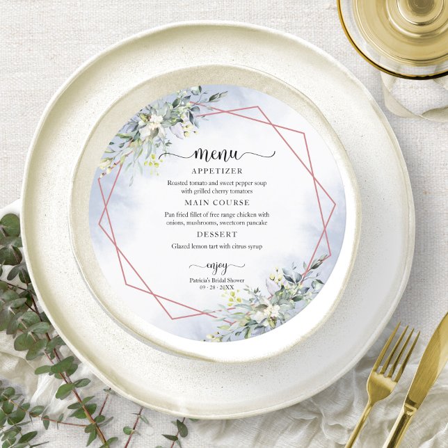 Invitación de menú circular para ducha de novia co (Subido por el creador)