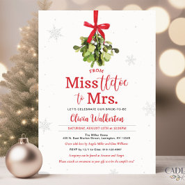 Invitación de Miss a Sra. Navidades Bridal Shower