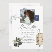 Invitación De Miss To Mrs Travel Bridal Shower