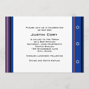 Invitación de Mitzvah de la barra del béisbol de