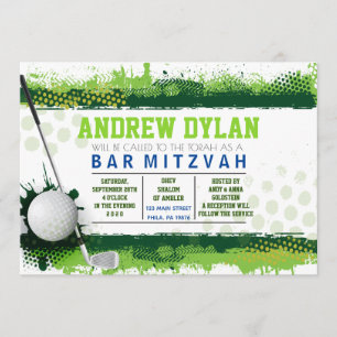 Invitación de Mitzvah de la barra del CHAPOTEO del