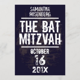 Invitación de Mitzvah del palo de la banda de rock