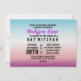 Invitación de Mitzvah para JUEGOS 3D DIGITAL Bar