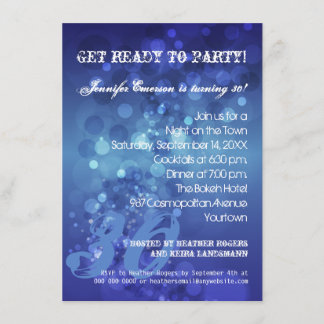 Invitación de moda del fiesta de Bokeh