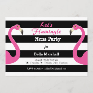 Invitación de moda del fiesta de gallinas del