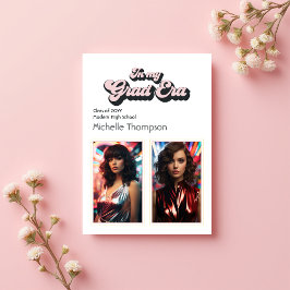 Invitación De Moda En La Fiesta De Graduación De Mi Época