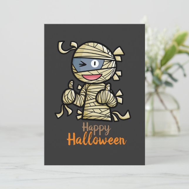 Invitación de Momita Feliz Personalizable (Anverso de pie)