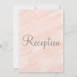 Invitación de Monograma Blush para Recepción de Bo