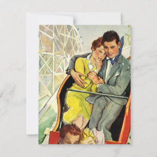 Invitación de Montaña Rusa de Amor y Romance Vinta