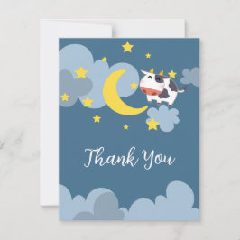 Invitación de Moo Over the Moon Baby Shower