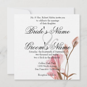 Invitación de MoonFlower rosa