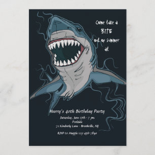 Invitación de Mordida de Tiburón