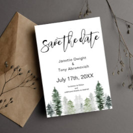 Invitación de Mountain Winter Save the date