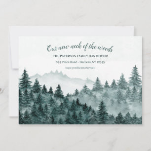 Invitación de movimiento de acuarela de Woods