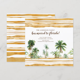 Invitación de movimiento de árbol de palmas de col