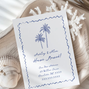 Invitación de movimiento de árbol de palmeras dibu