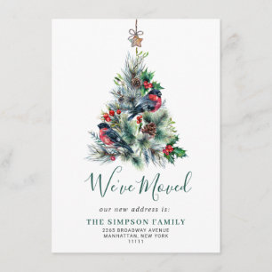 Invitación de movimiento de árbol de pino elegante