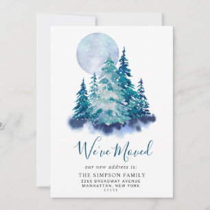 Invitación de movimiento de árbol de pino elegante