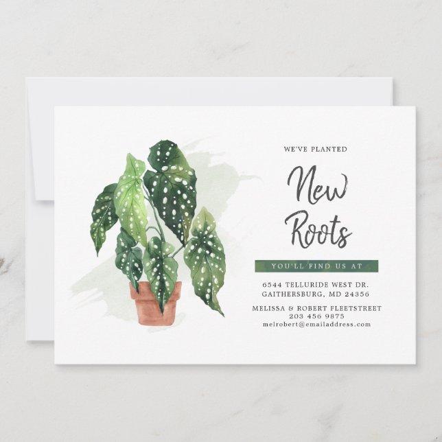 Invitación de movimiento de Boho acuarela (Anverso)