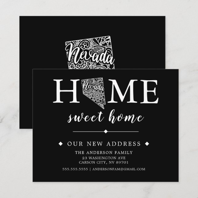 Invitación de movimiento de color NEVADA editable (Anverso / Reverso)