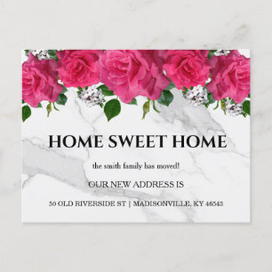 Invitación de movimiento de dirección floral nueva
