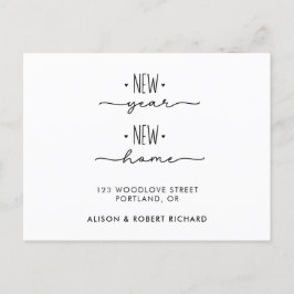 Invitación de movimiento de dirección nueva de Año