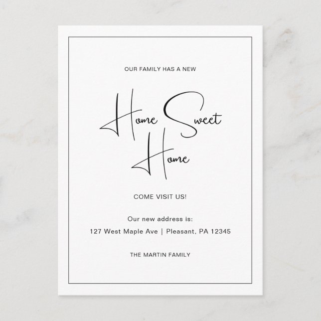 Invitación de movimiento de dirección nueva y dulc (Anverso)