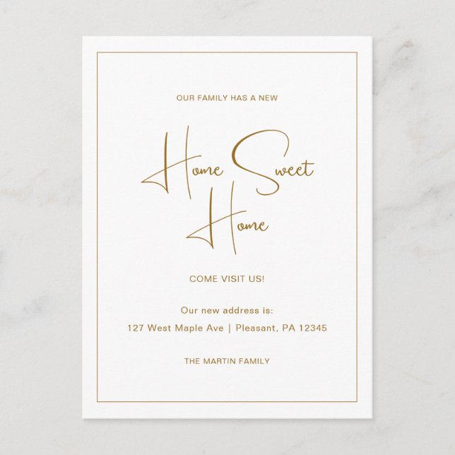 Invitación de movimiento de dirección nueva y dulc (Anverso)