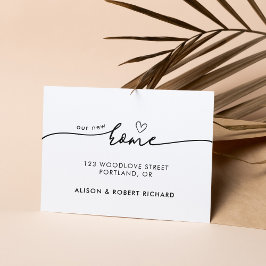 Invitación de movimiento de dirección nueva y senc