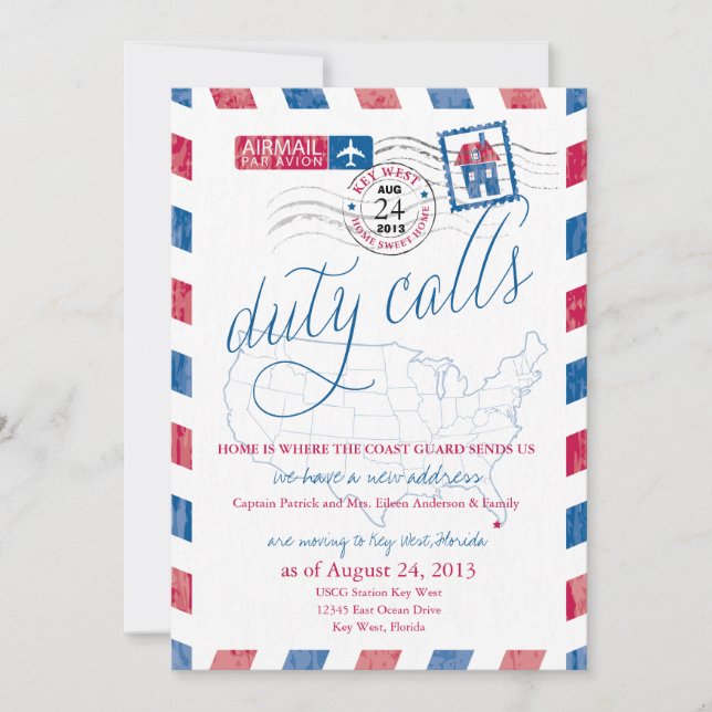 Invitación de movimiento de elementos militares de (Anverso)