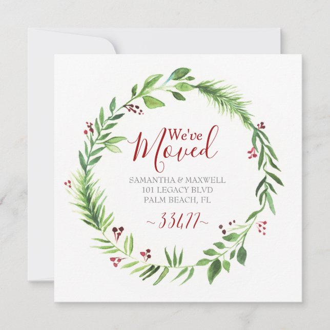 Invitación de movimiento de energía verde navidade (Anverso)