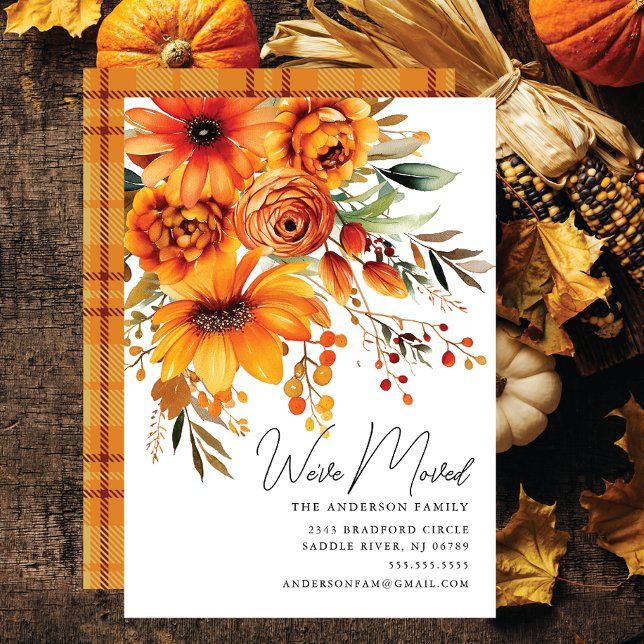 Invitación de movimiento de flores de otoño (Subido por el creador)