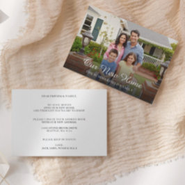 Invitación de movimiento de fotografía familiar si