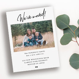 Invitación de movimiento de fotos de la familia de