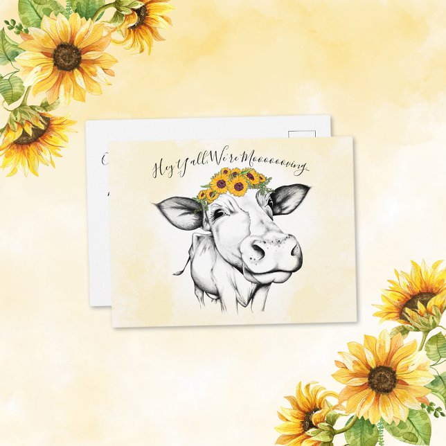 Invitación de movimiento de girasol de vaca con ma (Subido por el creador)