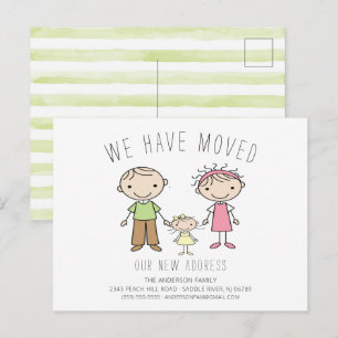 Invitación de movimiento de la familia de figuras