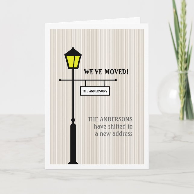 Invitación de movimiento de la posición de la lámp (Anverso)