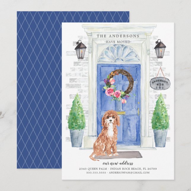 Invitación de movimiento de la puerta delantera de (Anverso / Reverso)