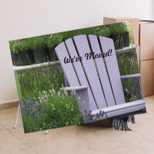 Invitación de movimiento de la silla de jardín de