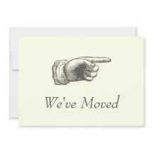 Invitación de movimiento de mano con puntas de cos