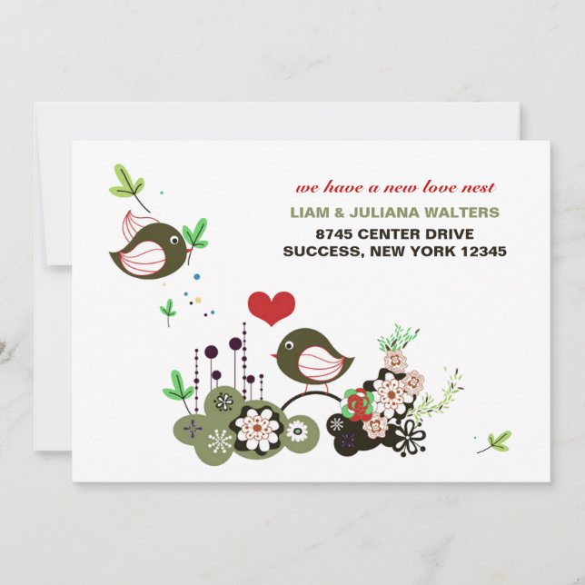 Invitación de movimiento de Nest Love (Anverso)